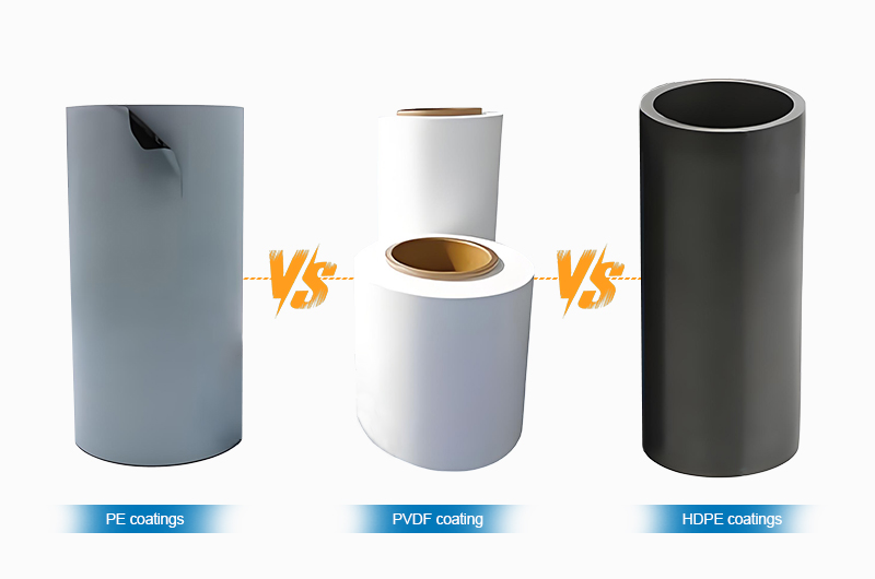 PVDF vs PE vs HDPE Coating 