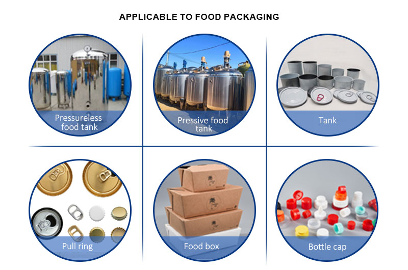 5005 color coils used in food packaging