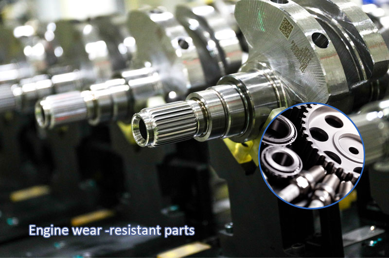 Color-coated anodized aluminum is used in Engine wear-resistant parts