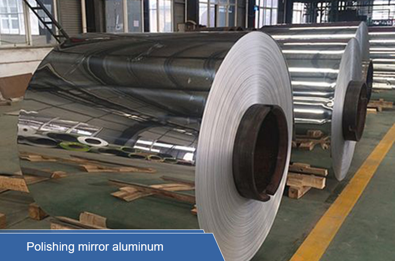 Polishing mirror aluminum coil