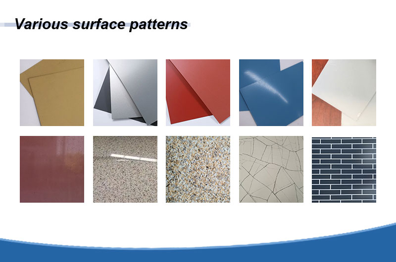 Various surface patterns