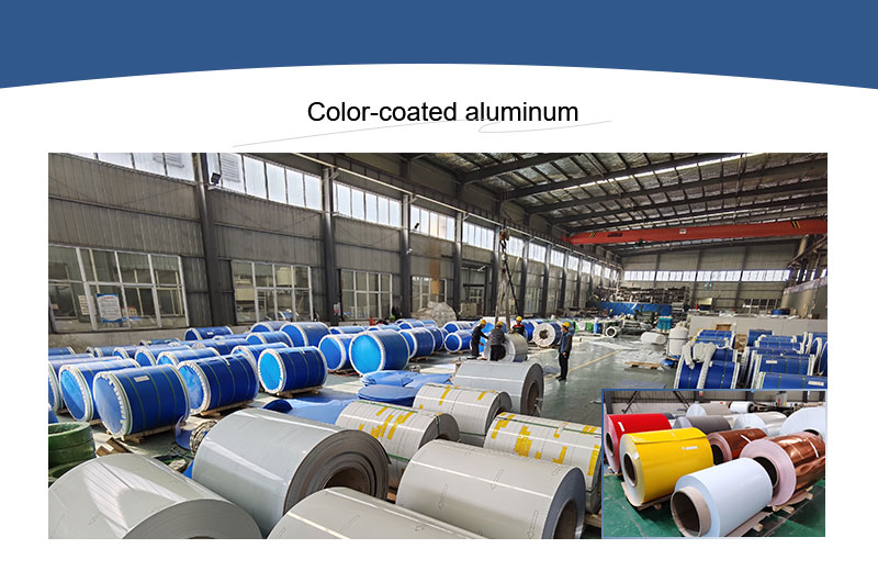 color coated aluminum in factory