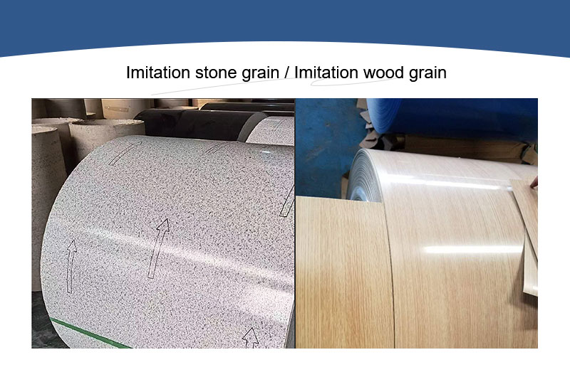 imitation stone and initation wood grain aluminum