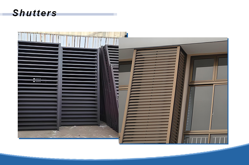 colored aluminum for shutters 