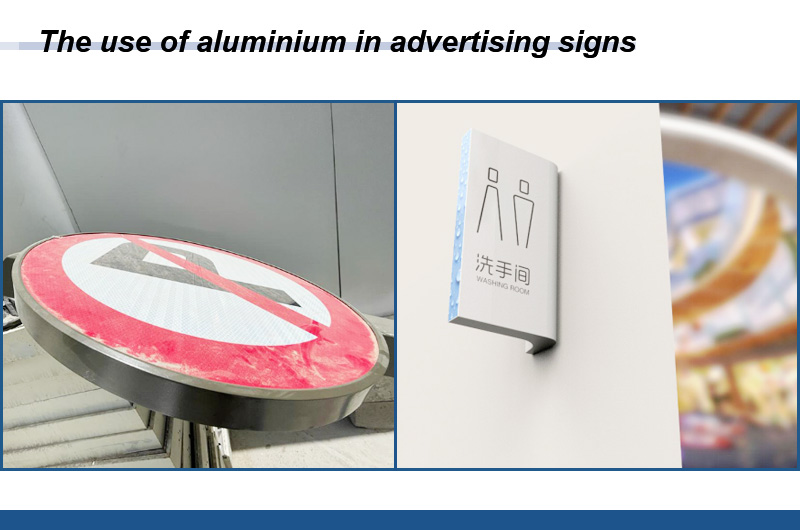 aluminum in advertising signs