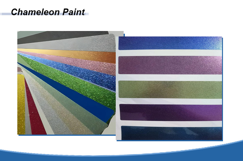 Paint for chameleon coating aluminum