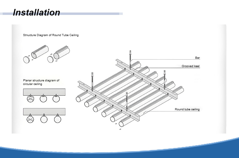 Aluminum Tubular Ceiling Installation