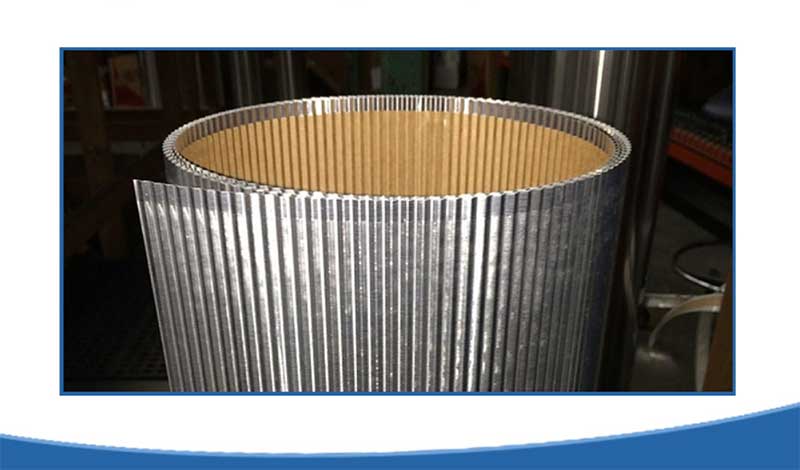 Corrugated aluminum jacketing