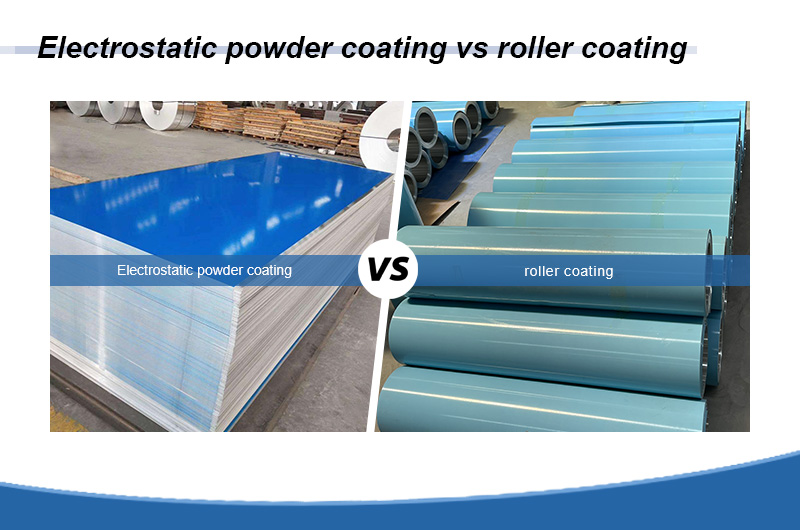 Electrostatic powder coating vs roller coating