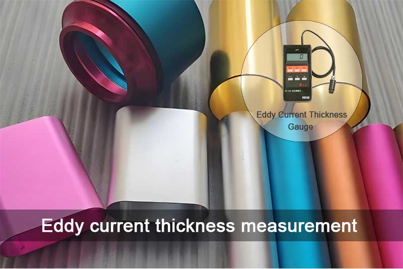 Eddy current thickness measurement