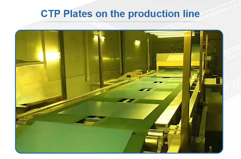 CTP plates on the production line